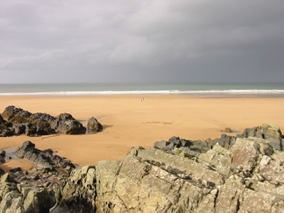 Putsborough Beach - storm approaching